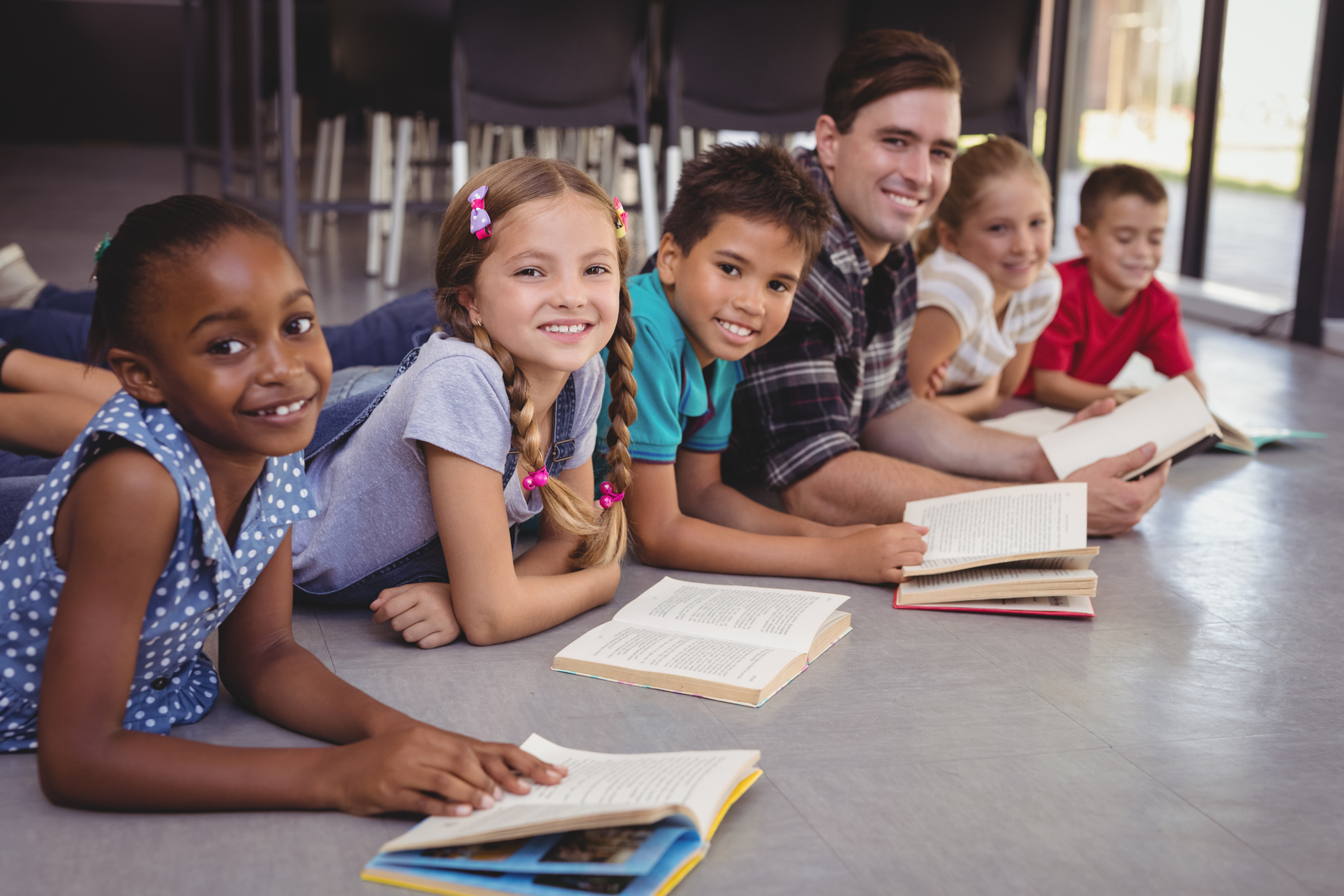 Children reading
