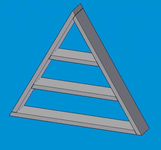 Triangular Shelf Project, Quick, Easy, all cuts are 30 degrees