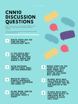 Discussion Questions to Use with CNN10 Current Events